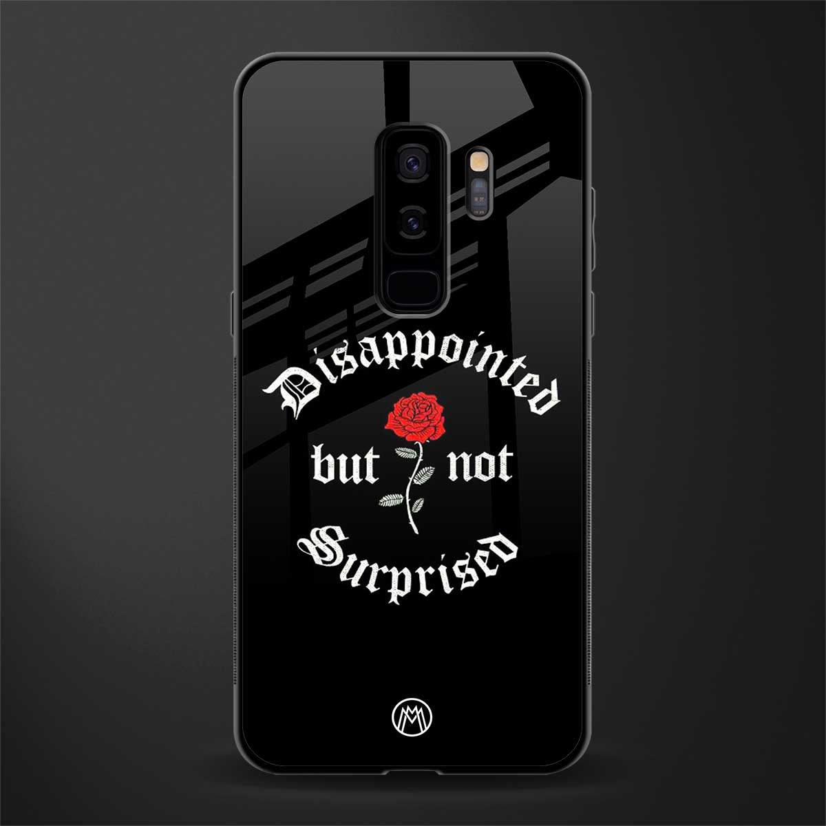 disappointed but not surprised glass case for samsung galaxy s9 plus image