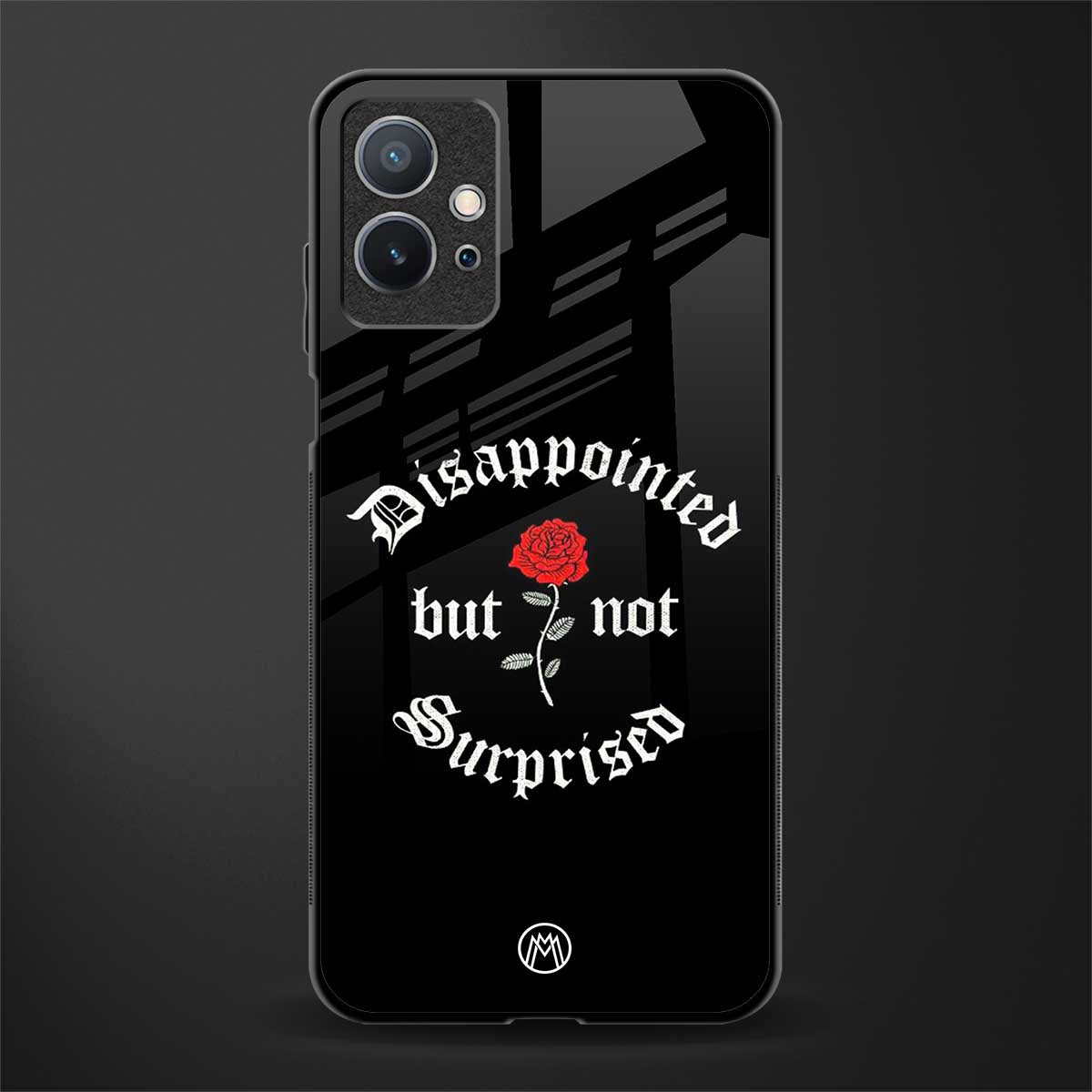 disappointed but not surprised glass case for vivo y75 5g image