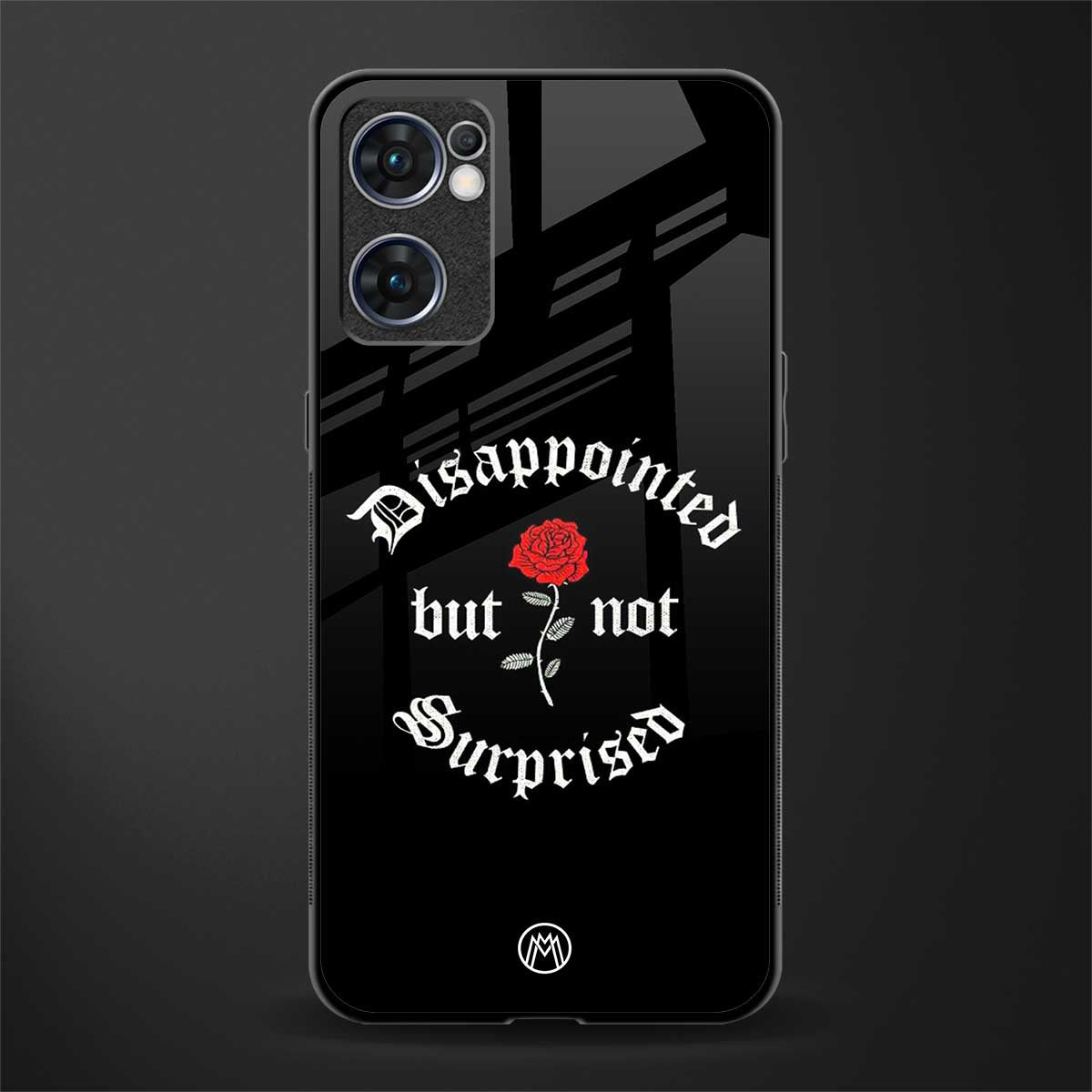 disappointed but not surprised glass case for oppo reno7 5g image