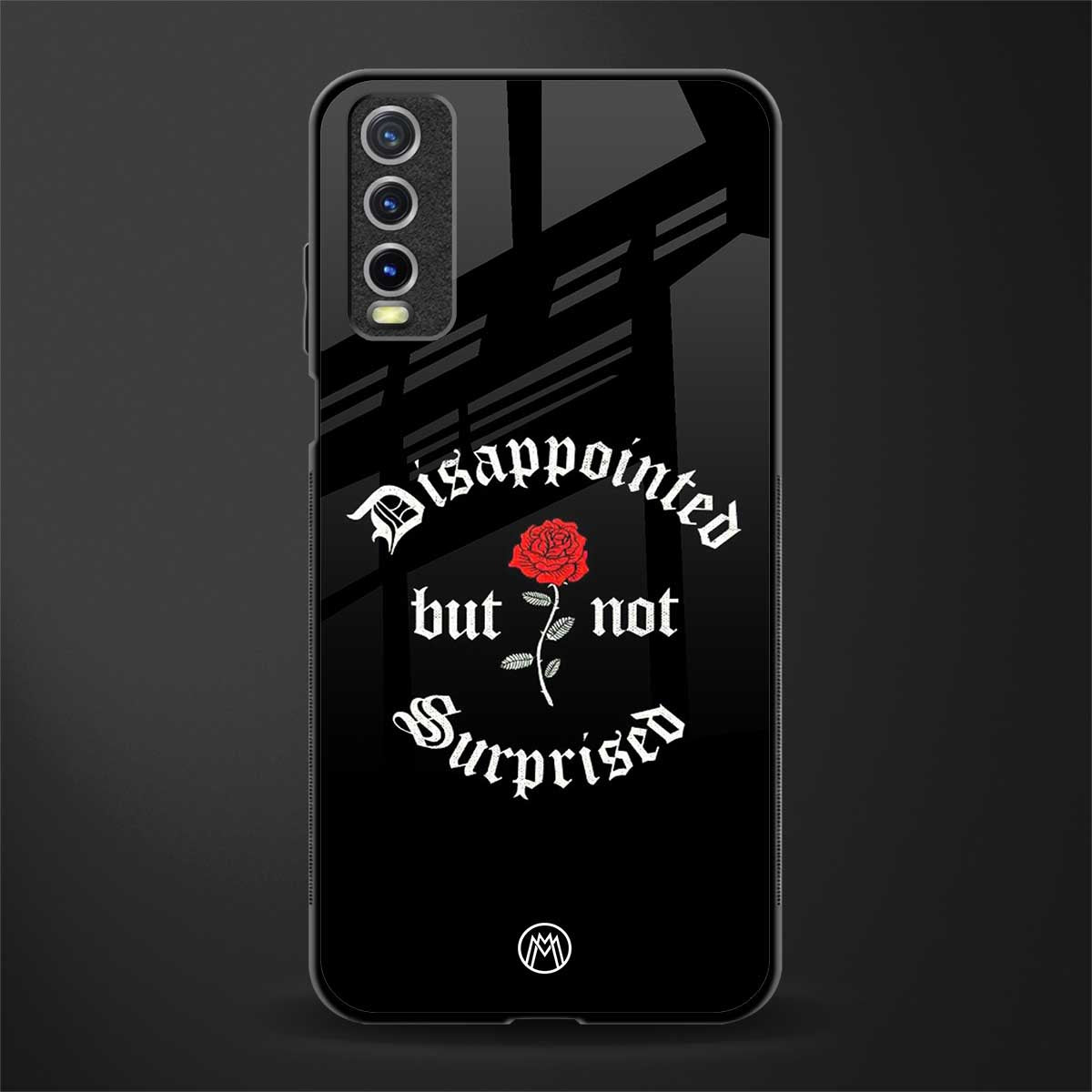 disappointed but not surprised glass case for vivo y20 image