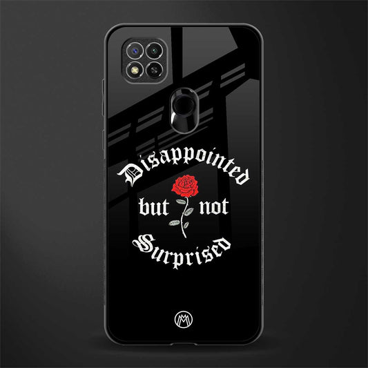 disappointed but not surprised glass case for redmi 9 image