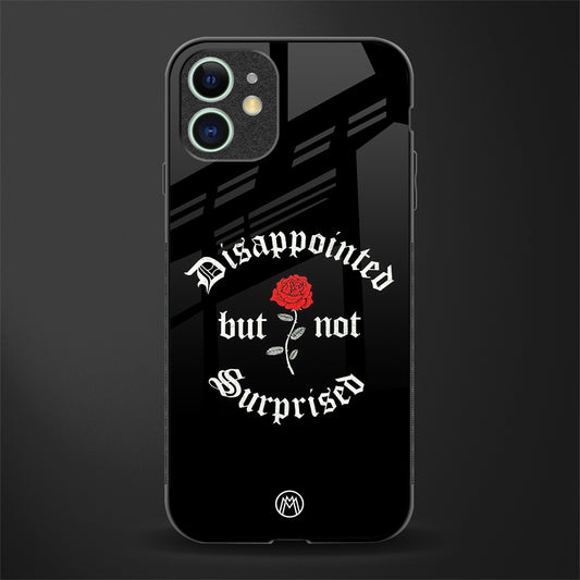 disappointed but not surprised glass case for iphone 12 image