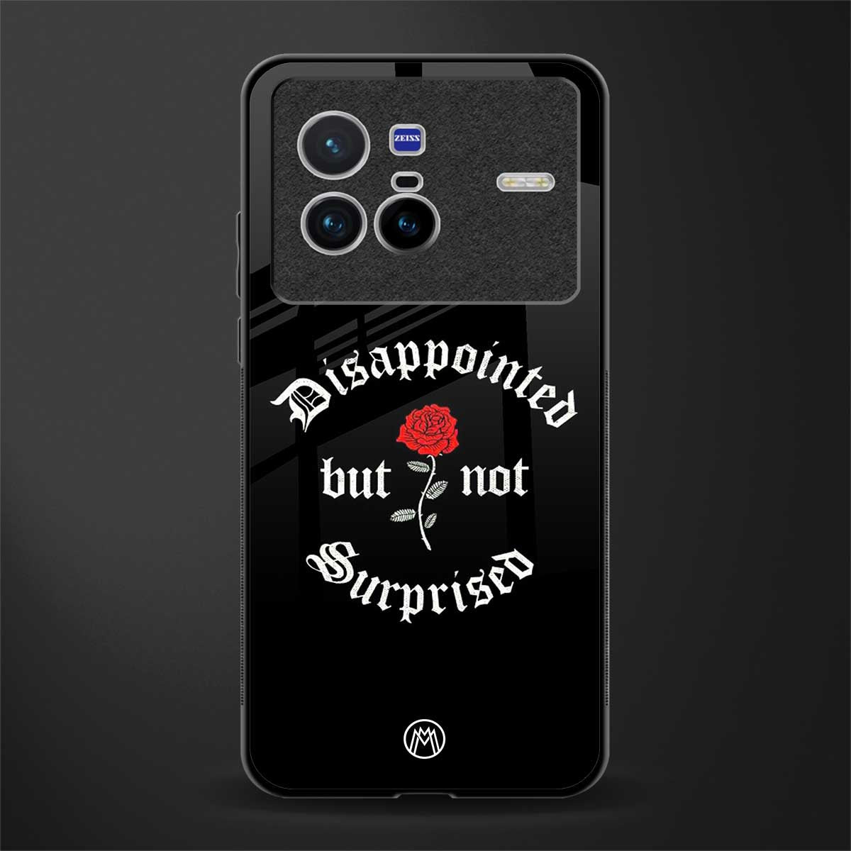 disappointed but not surprised glass case for vivo x80 image