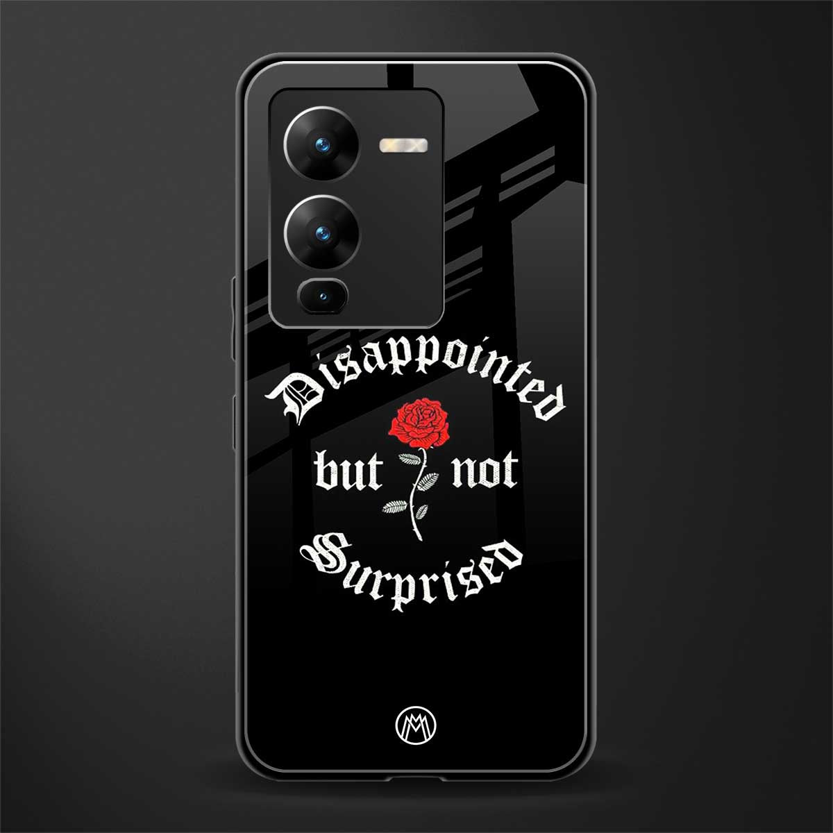 disappointed but not surprised back phone cover | glass case for vivo v25 pro 5g