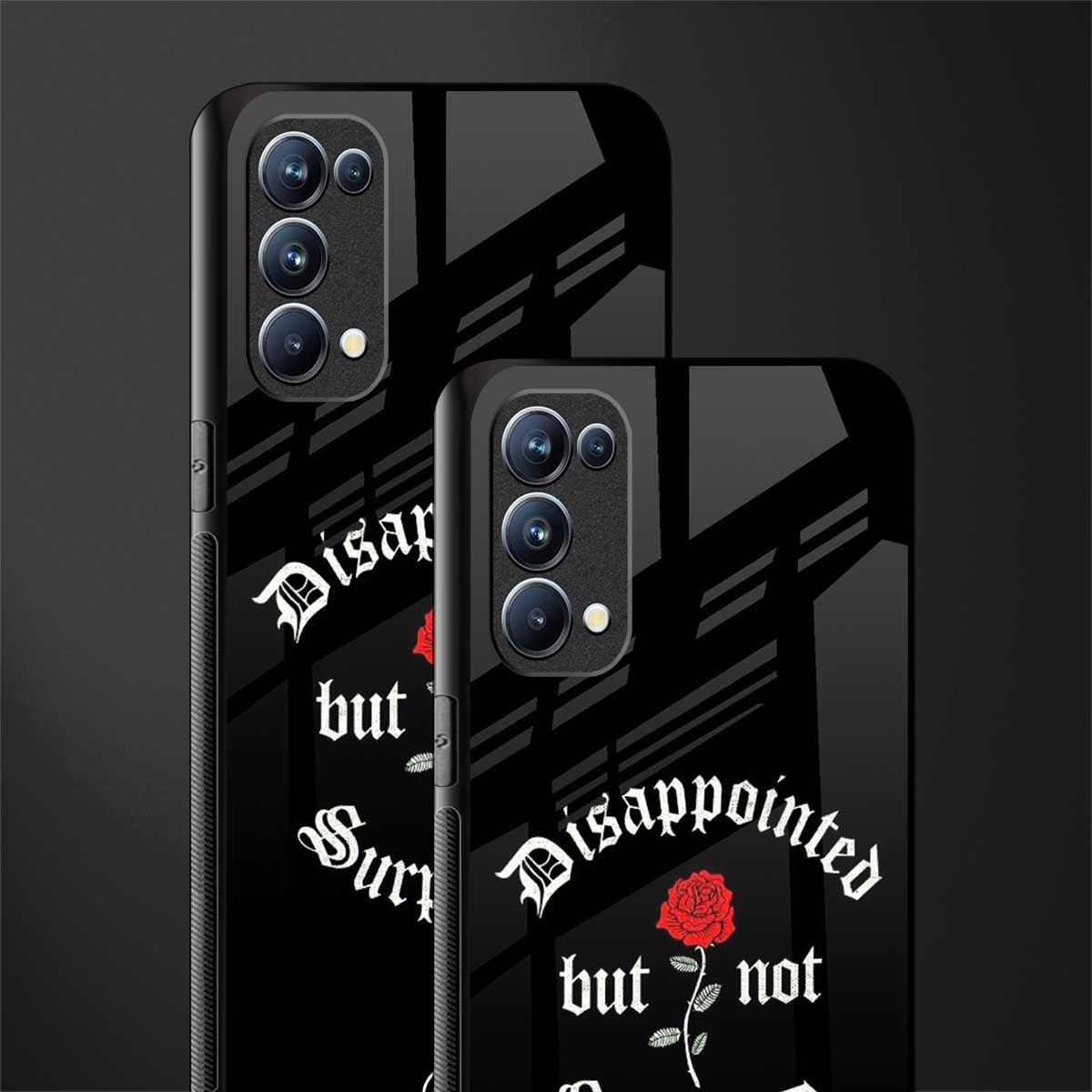 disappointed but not surprised back phone cover | glass case for oppo reno 5