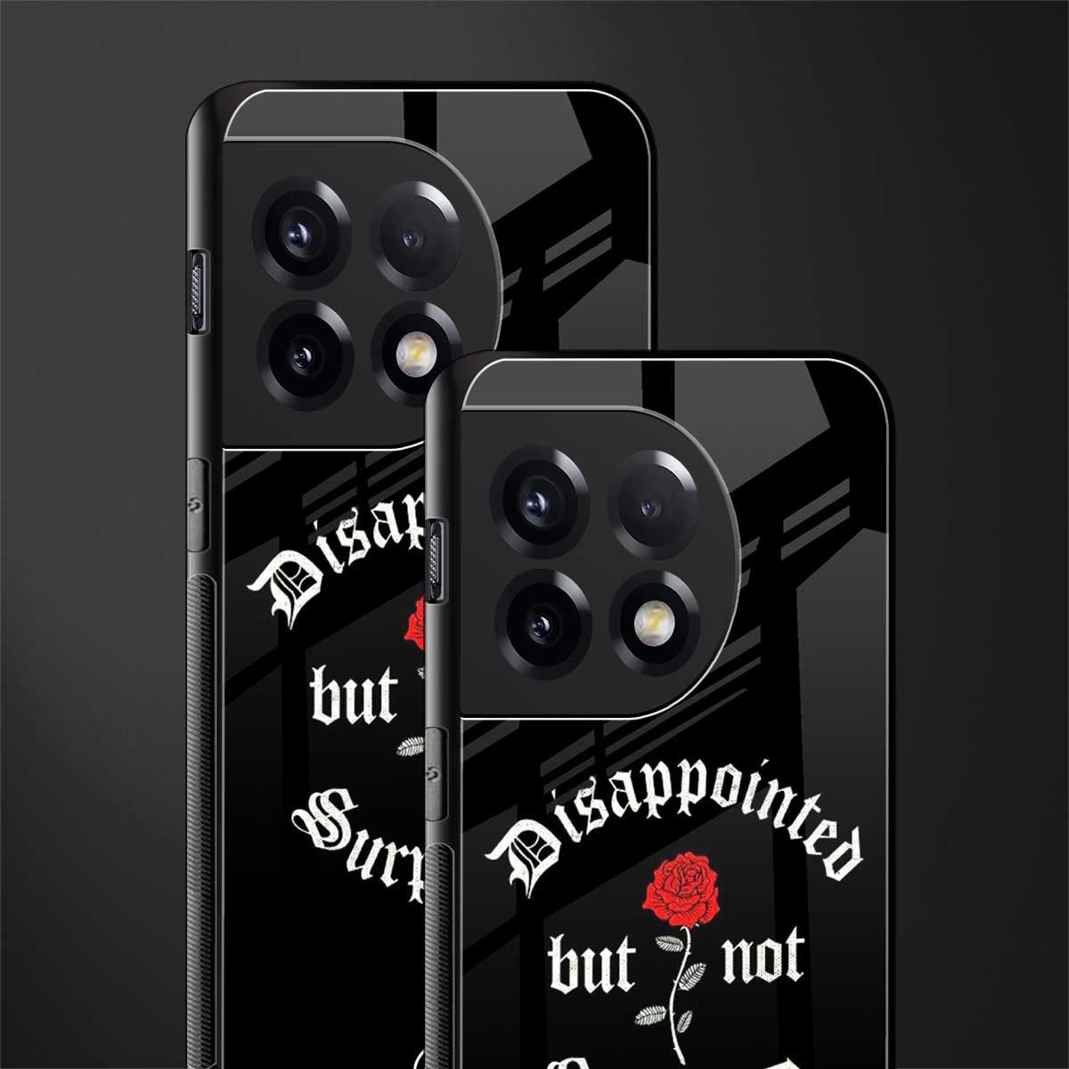 disappointed but not surprised back phone cover | glass case for oneplus 11r