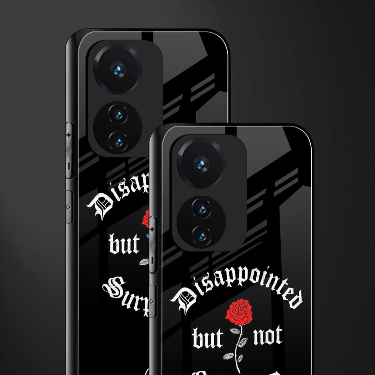 disappointed but not surprised back phone cover | glass case for vivo t1 44w 4g
