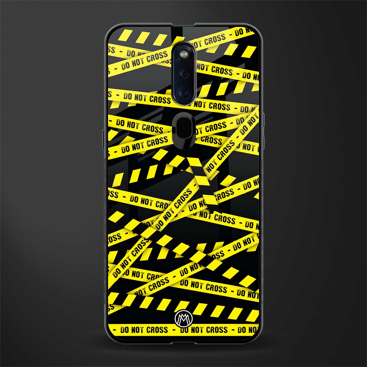 do not cross warning glass case for oppo f11 pro image