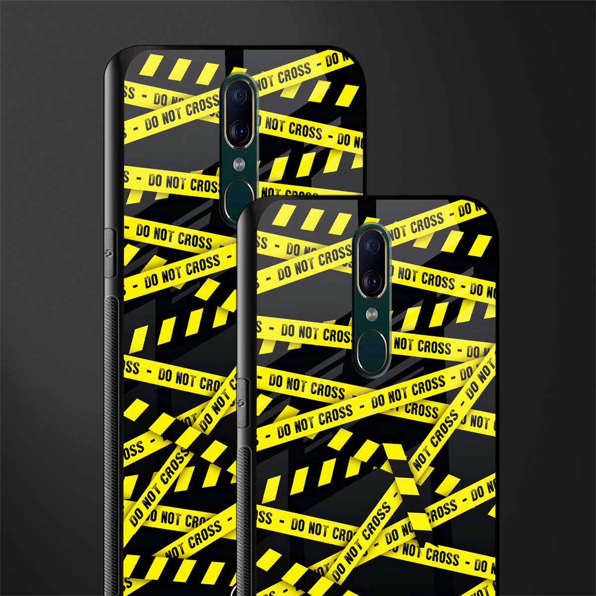 do not cross warning glass case for oppo f11 image-2