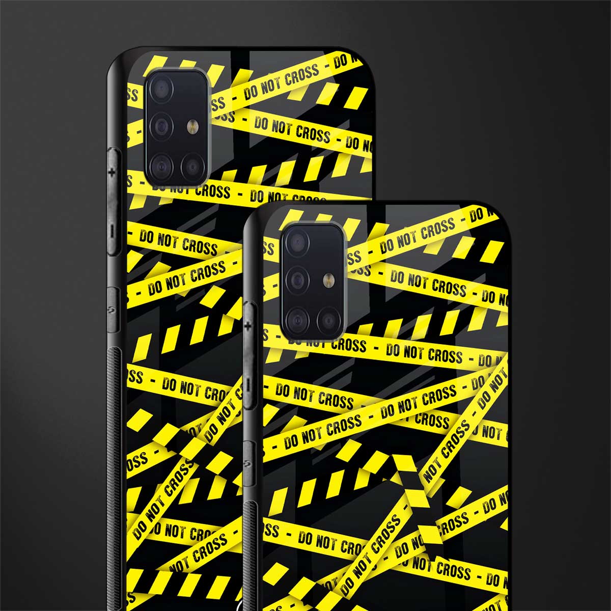 do not cross warning glass case for samsung galaxy a71 image-2
