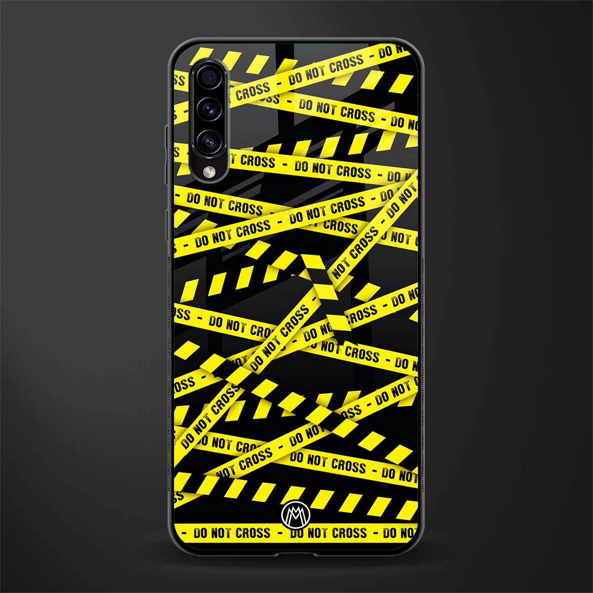 do not cross warning glass case for samsung galaxy a70 image