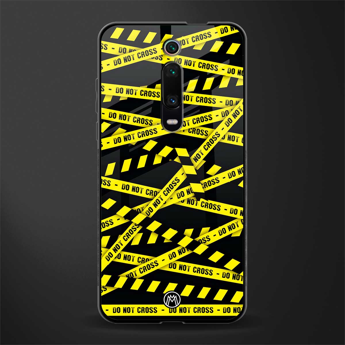 do not cross warning glass case for redmi k20 pro image