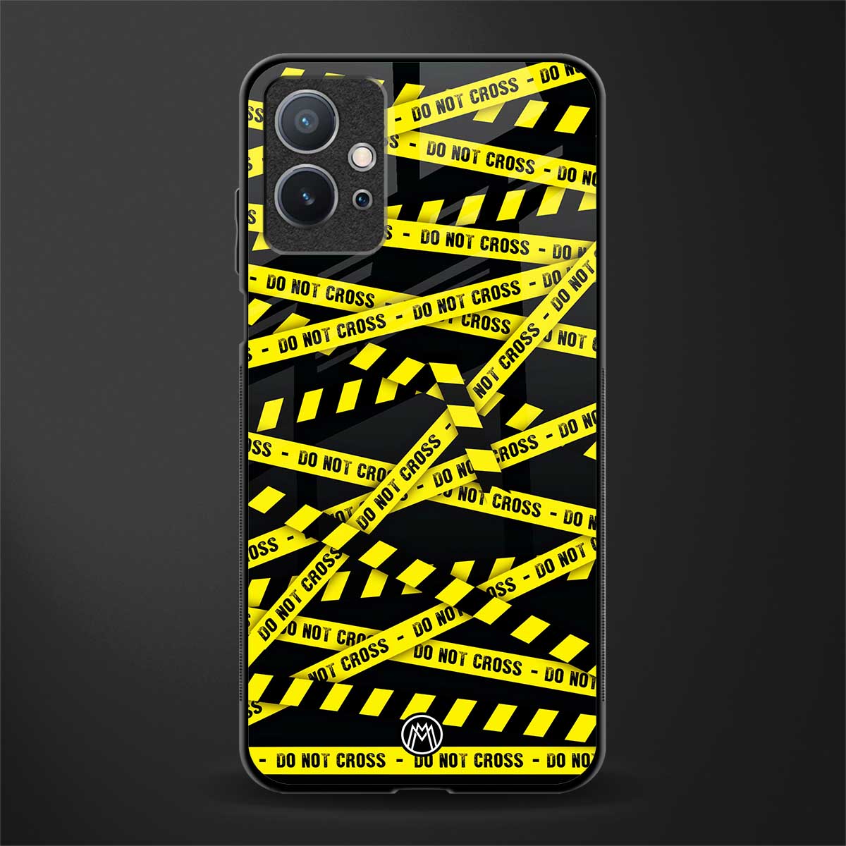 do not cross warning glass case for vivo y75 5g image