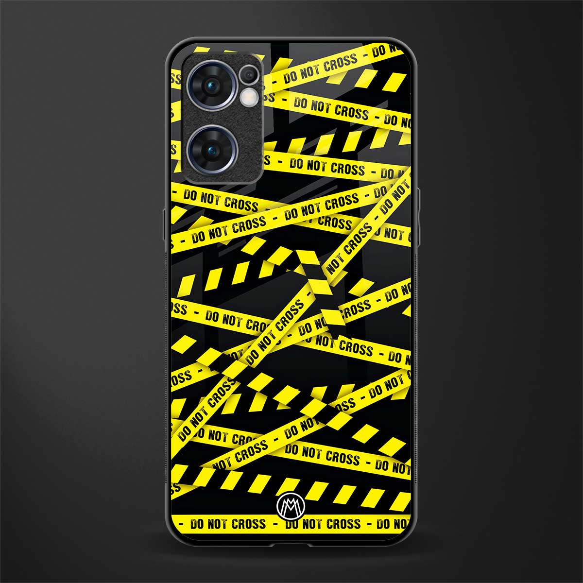 do not cross warning glass case for oppo reno7 5g image