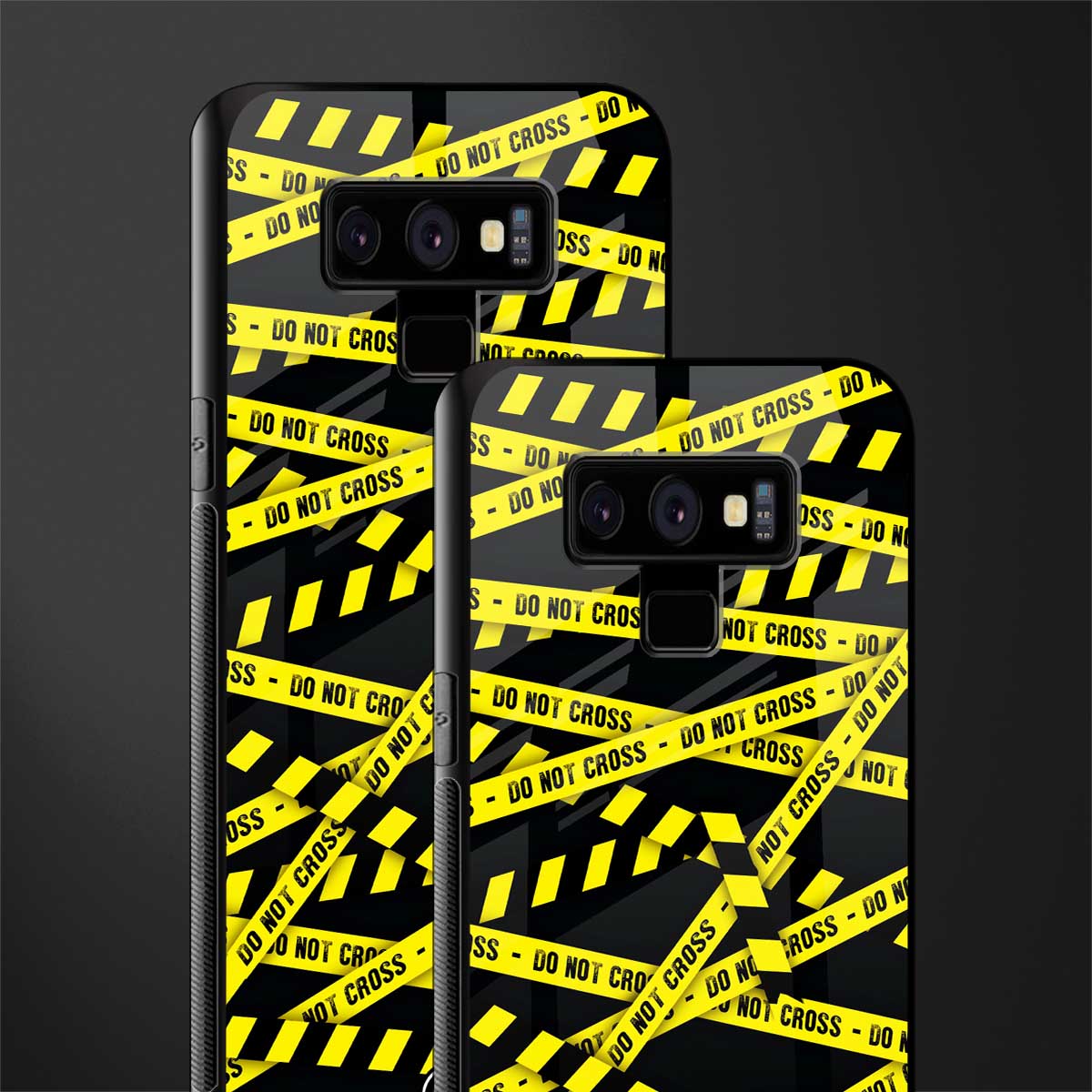 do not cross warning glass case for samsung galaxy note 9 image-2