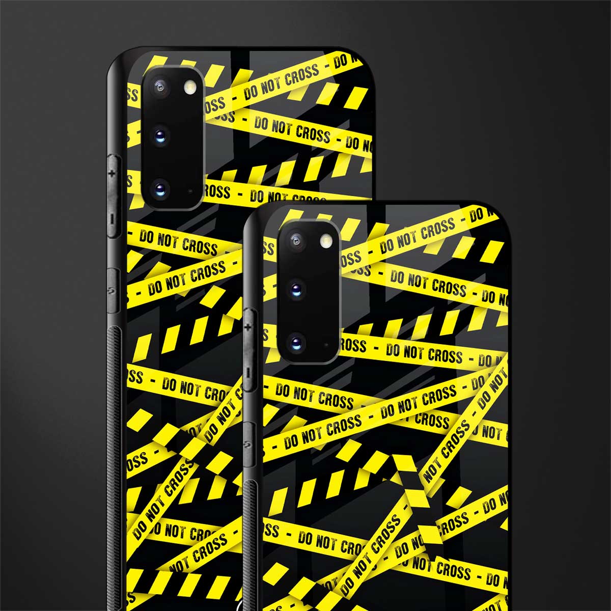 do not cross warning glass case for samsung galaxy s20 image-2