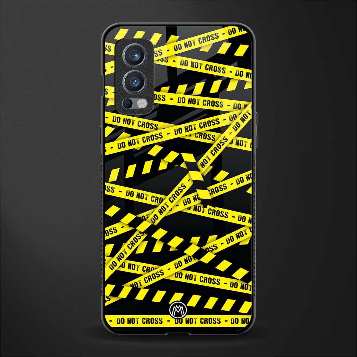 do not cross warning glass case for oneplus nord 2 5g image