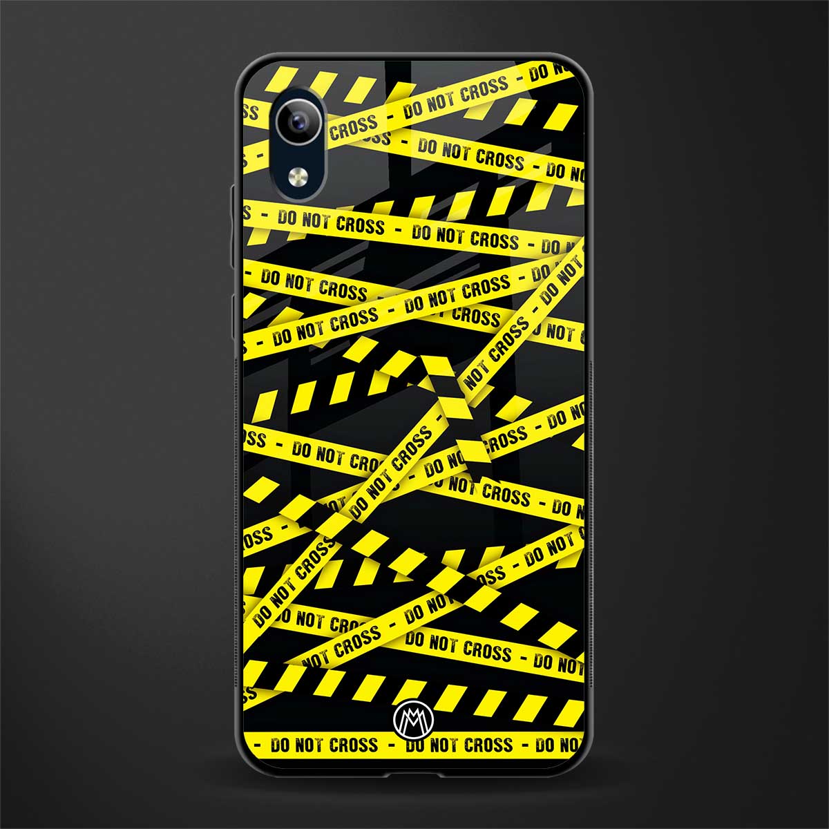 do not cross warning glass case for vivo y90 image