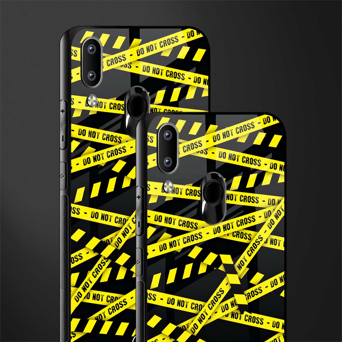 do not cross warning glass case for vivo y91 image-2