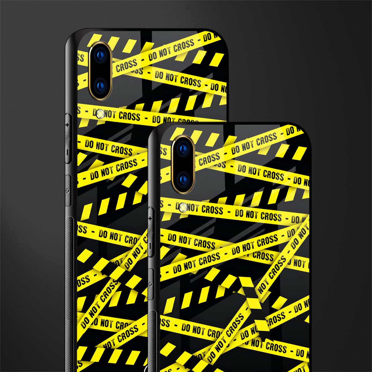 do not cross warning glass case for vivo v11 pro image-2