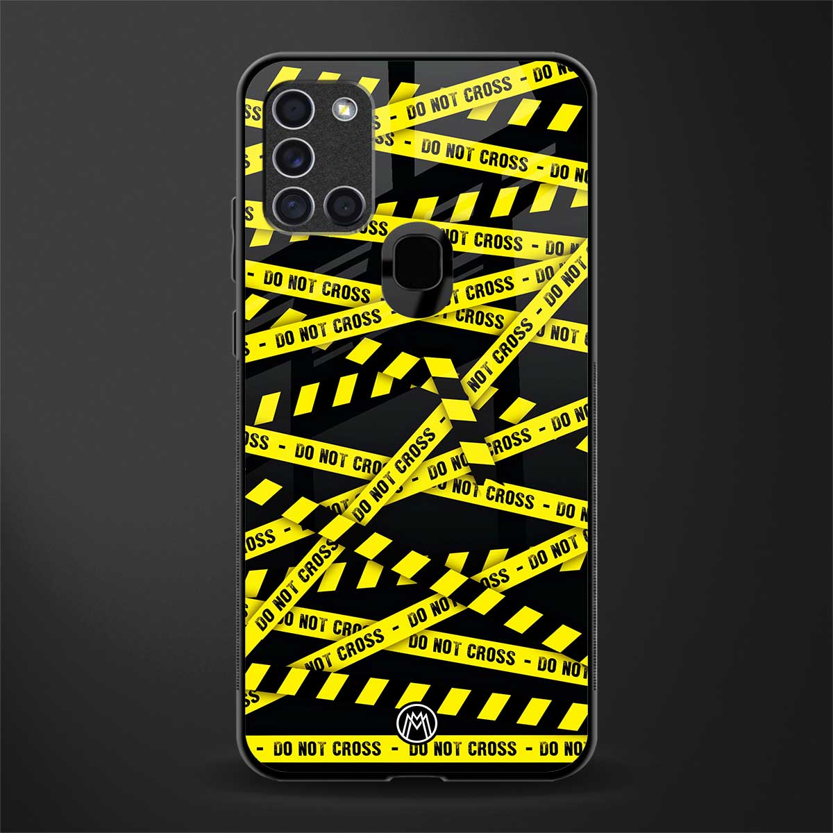do not cross warning glass case for samsung galaxy a21s image