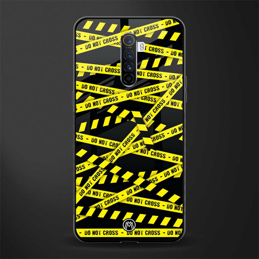 do not cross warning glass case for realme x2 pro image