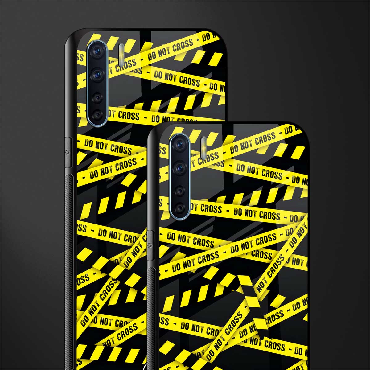 do not cross warning glass case for oppo f15 image-2