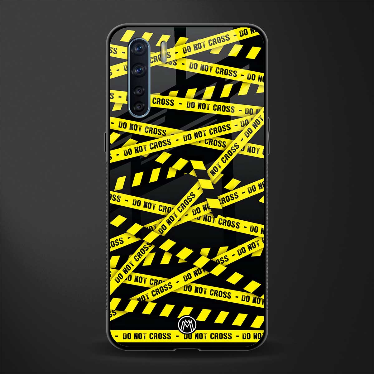 do not cross warning glass case for oppo f15 image