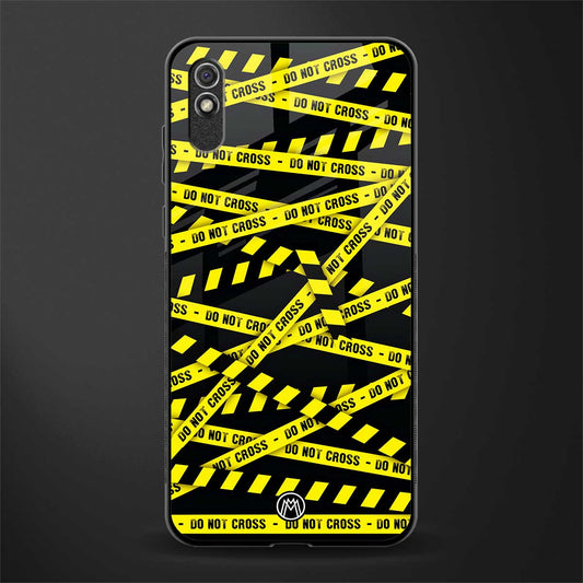 do not cross warning glass case for redmi 9a image