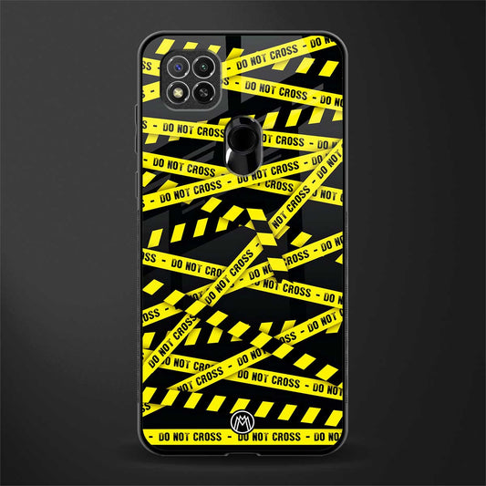 do not cross warning glass case for redmi 9 image