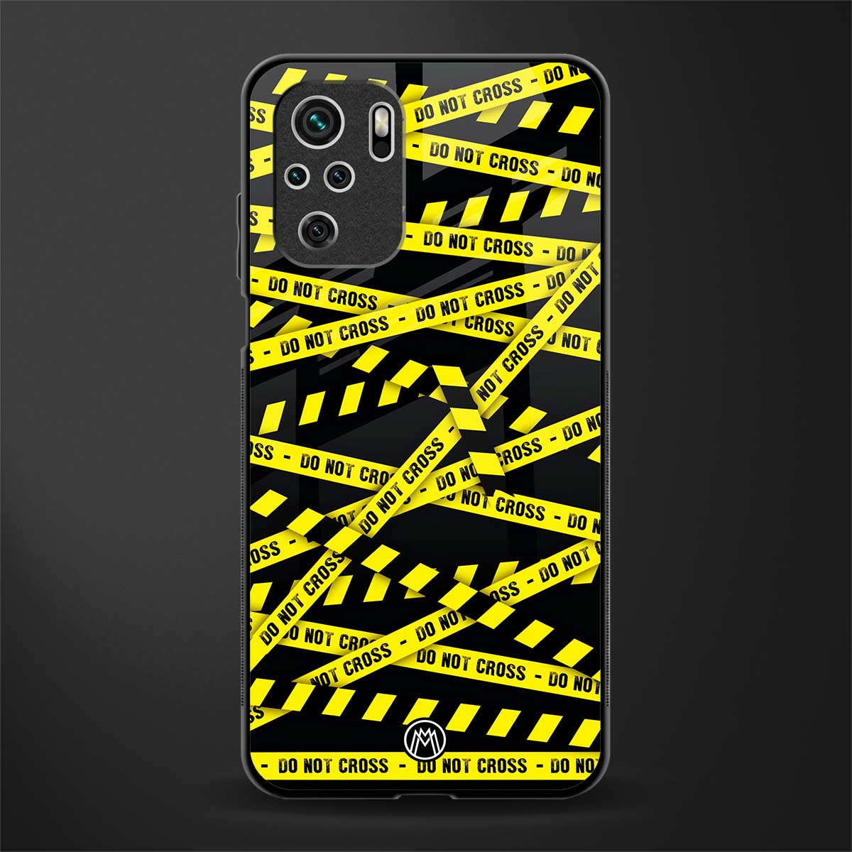do not cross warning glass case for redmi note 10s image