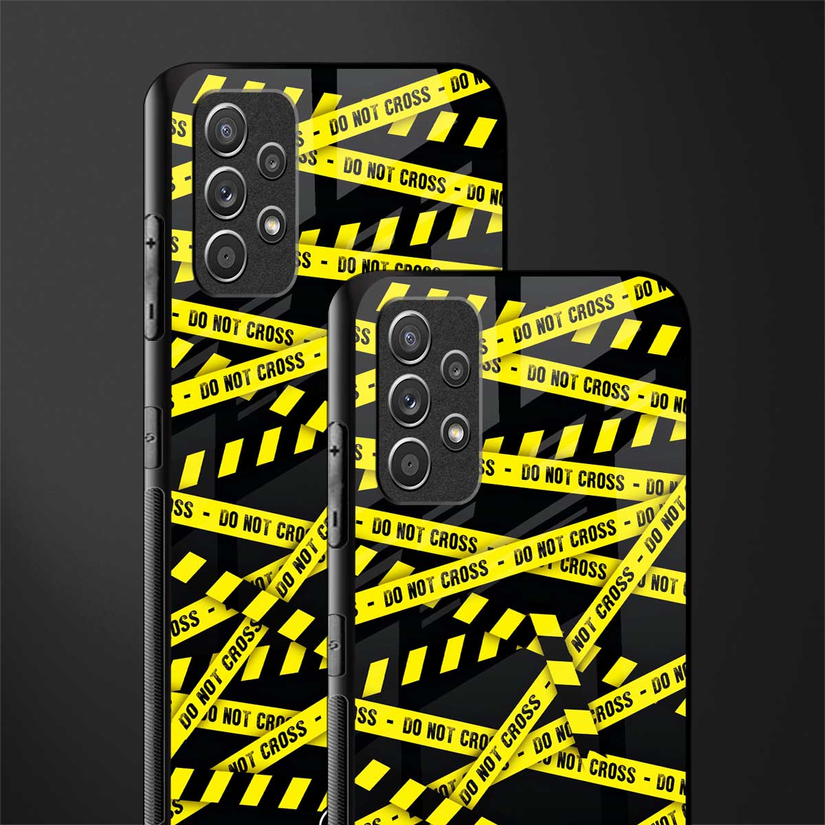 do not cross warning glass case for samsung galaxy a32 4g image-2