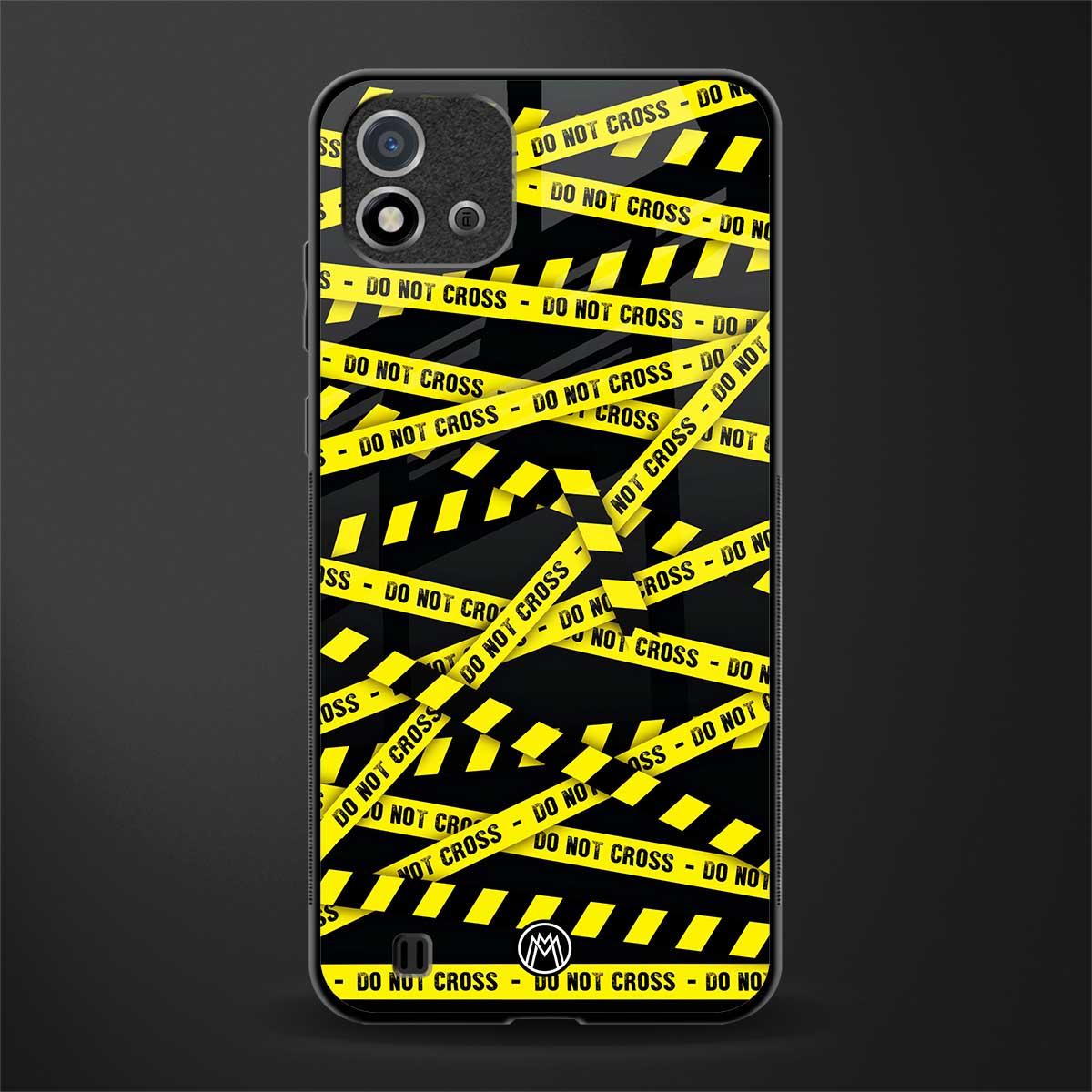 do not cross warning glass case for realme c20 image
