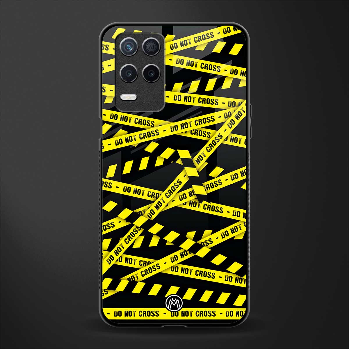 do not cross warning glass case for realme narzo 30 5g image