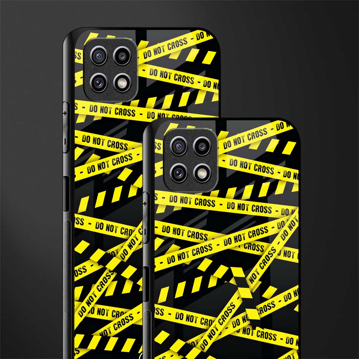 do not cross warning glass case for samsung galaxy a22 5g image-2