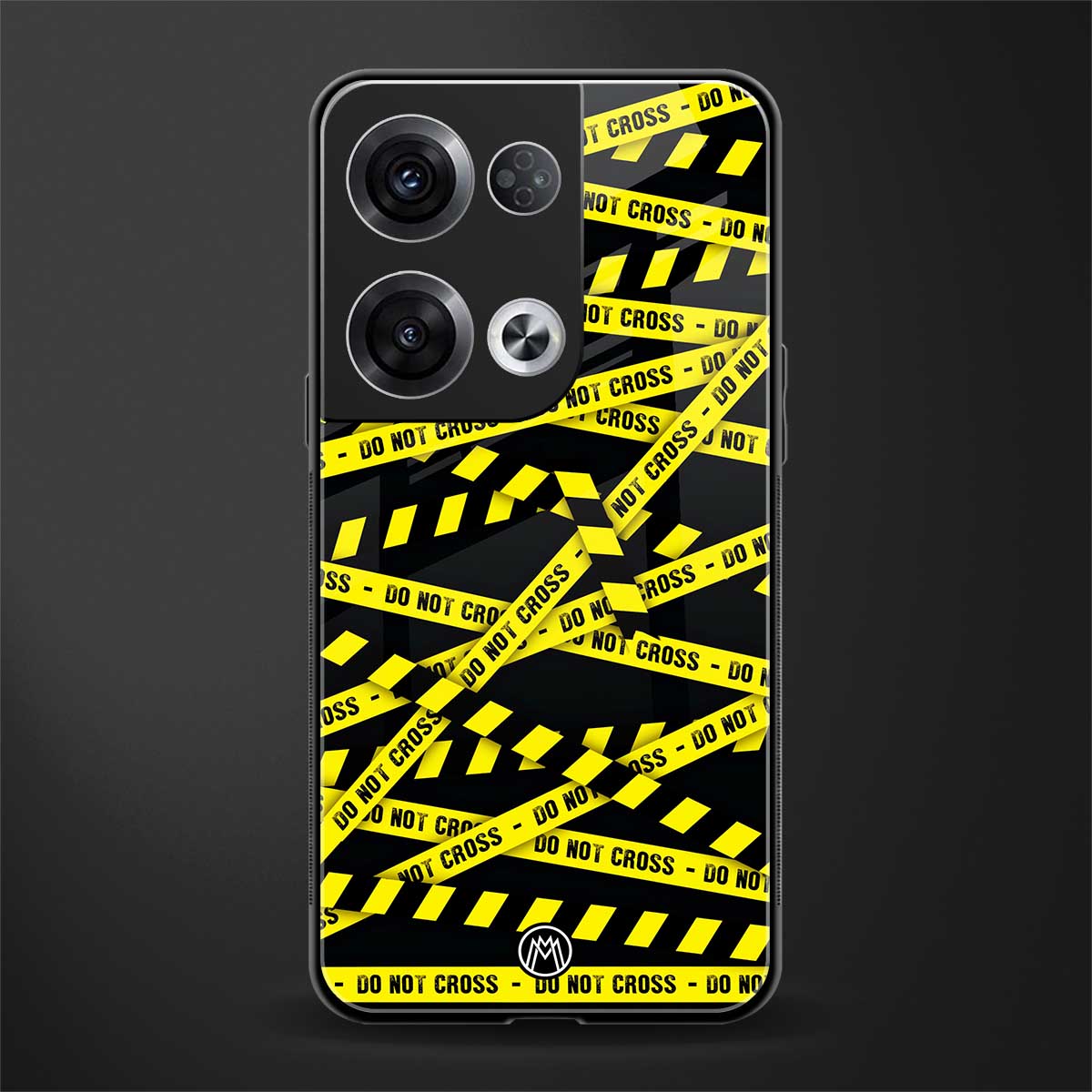 do not cross warning back phone cover | glass case for oppo reno 8 pro