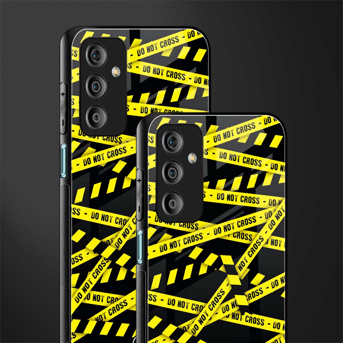 do not cross warning back phone cover | glass case for samsung galaxy f23 5g