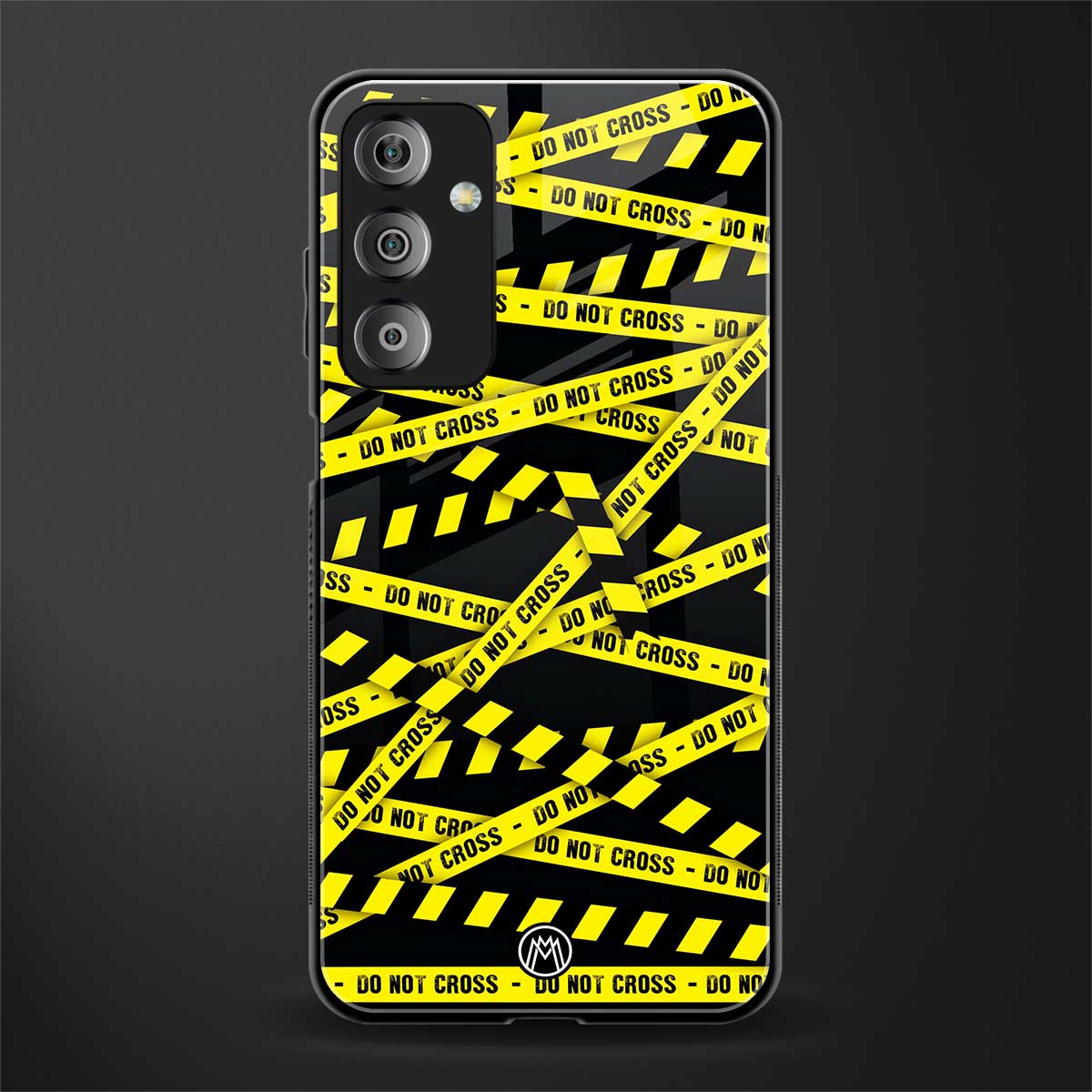 do not cross warning back phone cover | glass case for samsung galaxy f23 5g