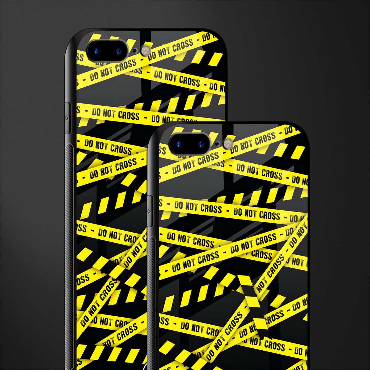 do not cross warning glass case for iphone 7 plus image-2