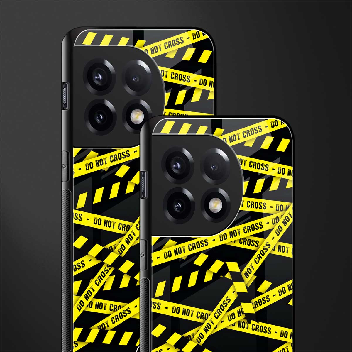 do not cross warning back phone cover | glass case for oneplus 11r