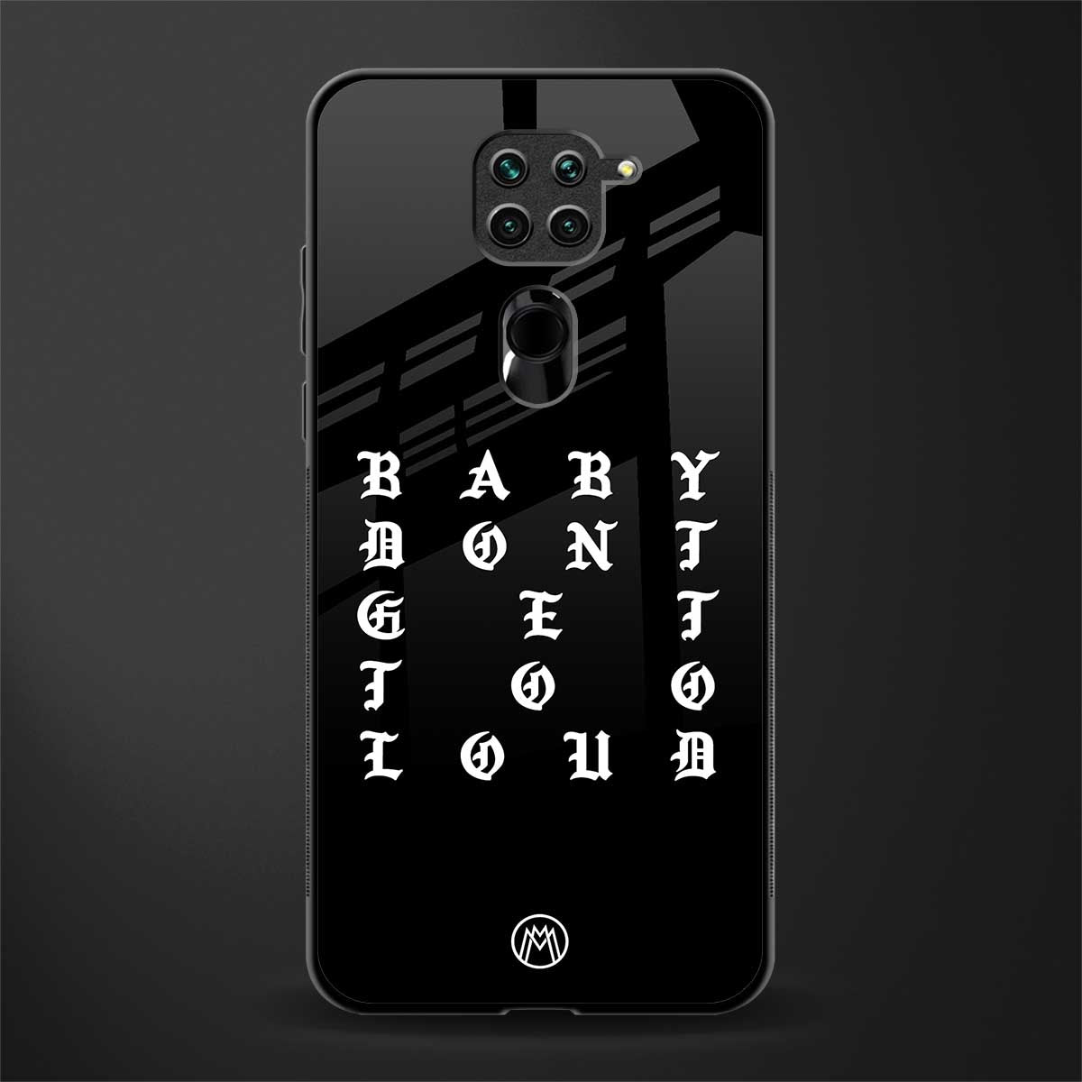 don't get too loud glass case for redmi note 9 image