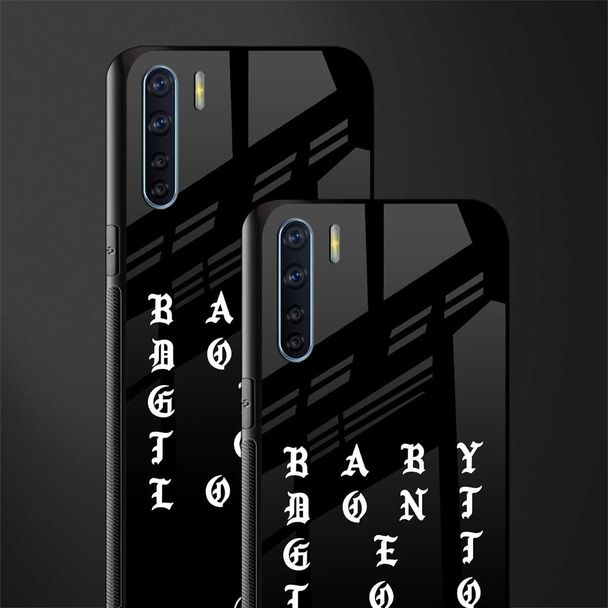 don't get too loud glass case for oppo f15 image-2
