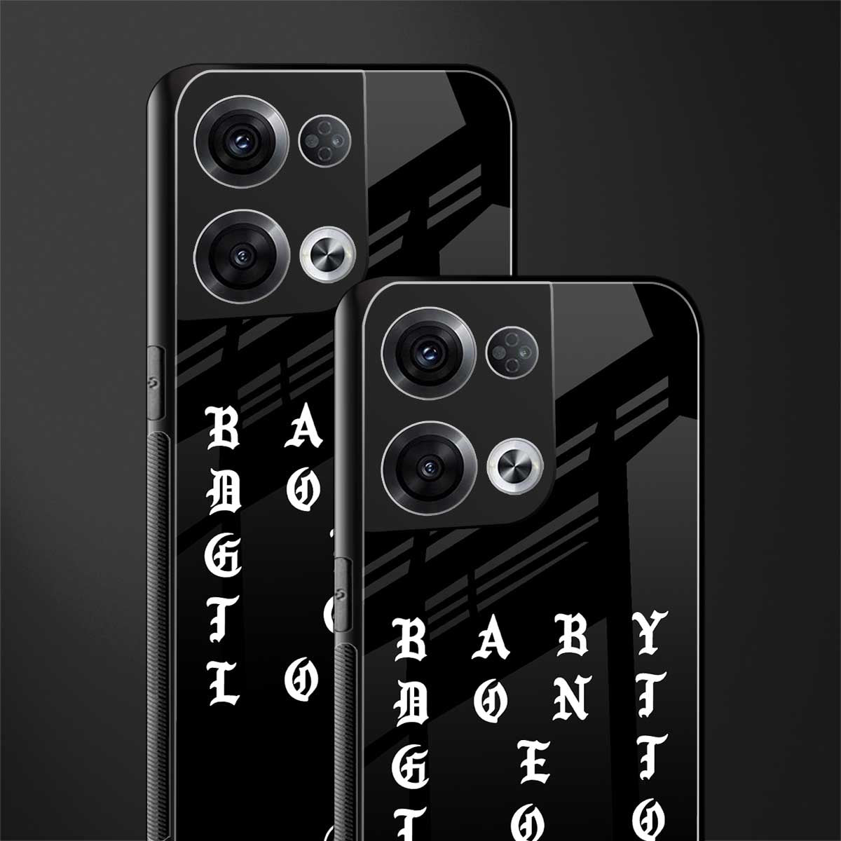 don't get too loud back phone cover | glass case for oppo reno 8