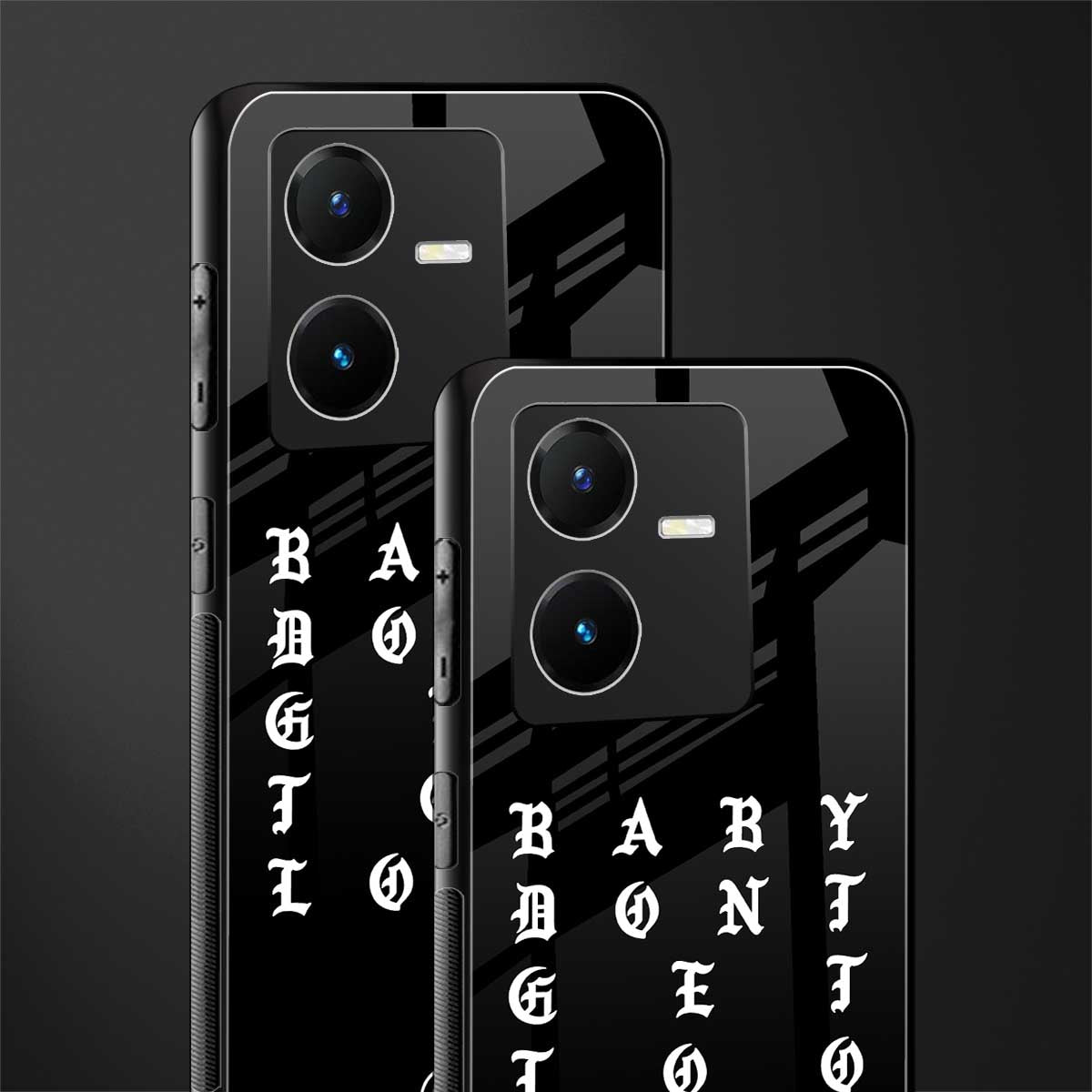 don't get too loud back phone cover | glass case for vivo y22