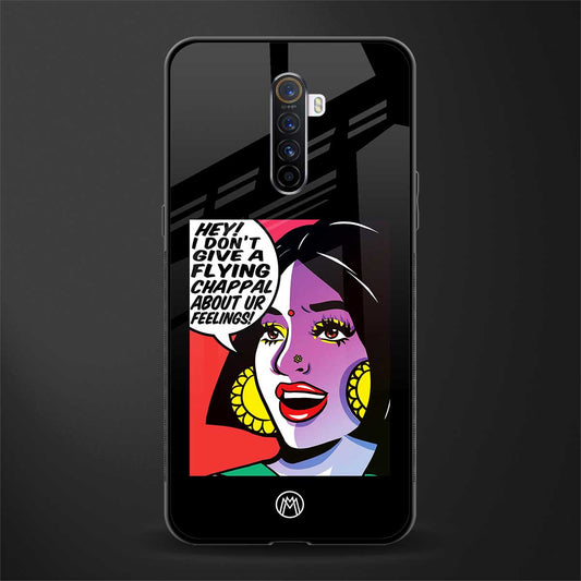 don't give a flying chappal glass case for realme x2 pro image