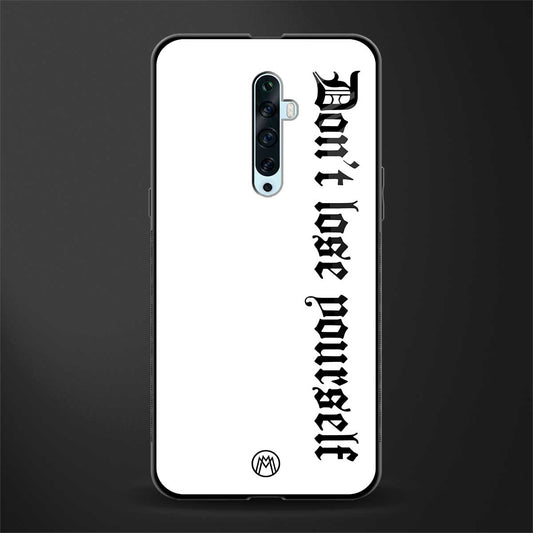 don't lose yourself glass case for oppo reno 2f image