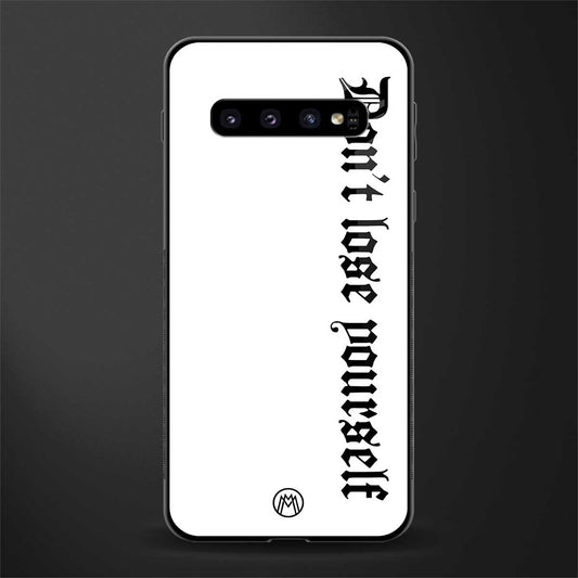 don't lose yourself glass case for samsung galaxy s10 plus image