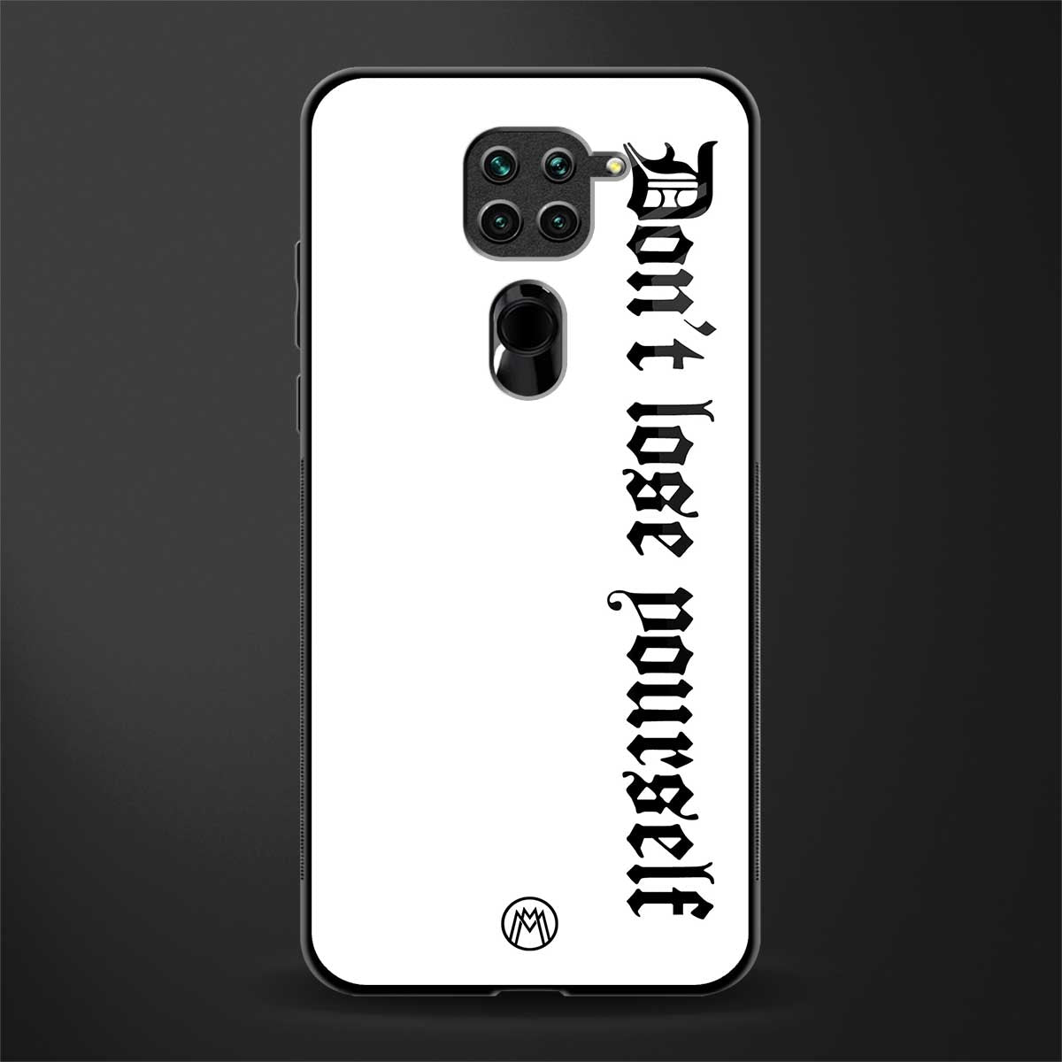 don't lose yourself glass case for redmi note 9 image
