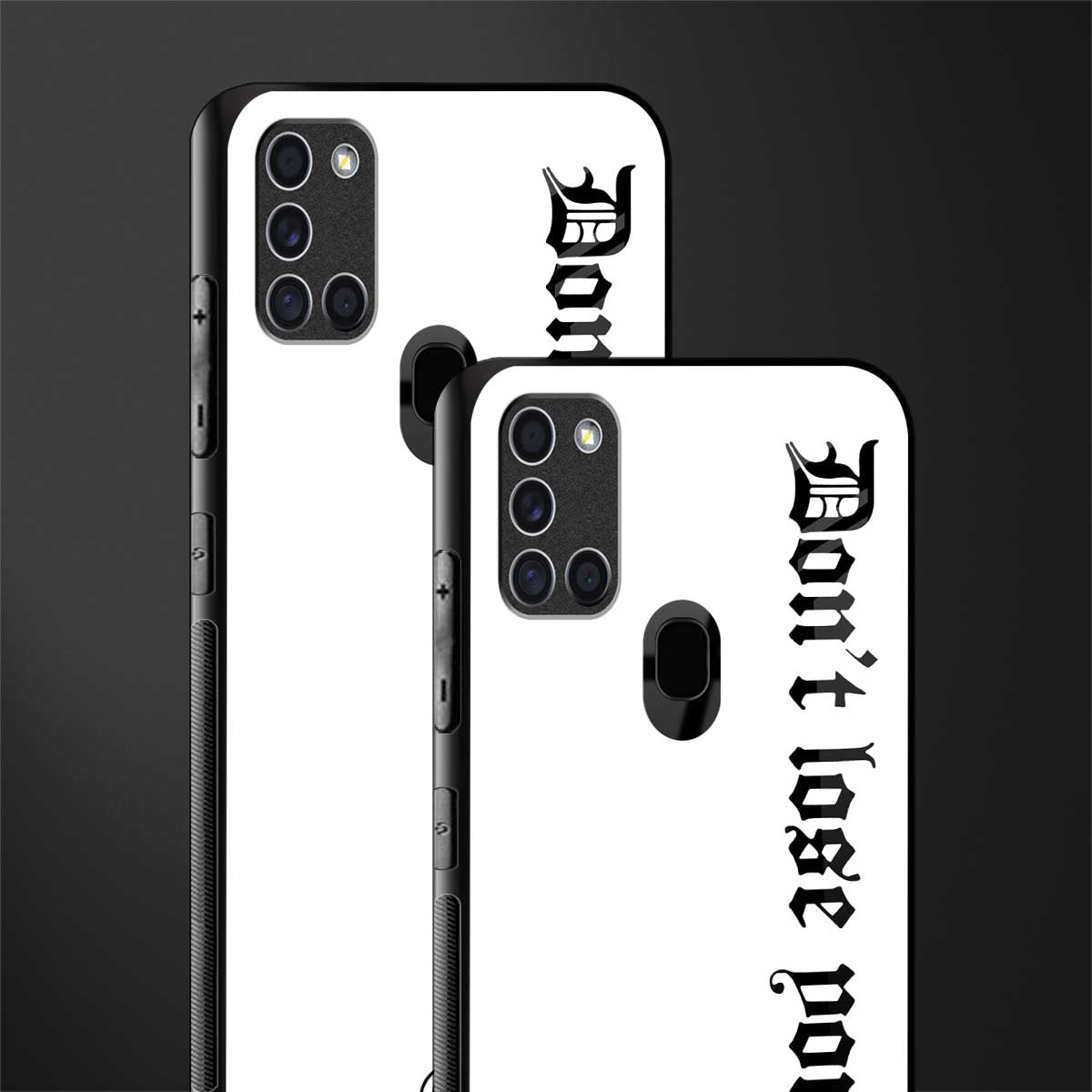 don't lose yourself glass case for samsung galaxy a21s image-2