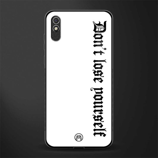 don't lose yourself glass case for redmi 9a image